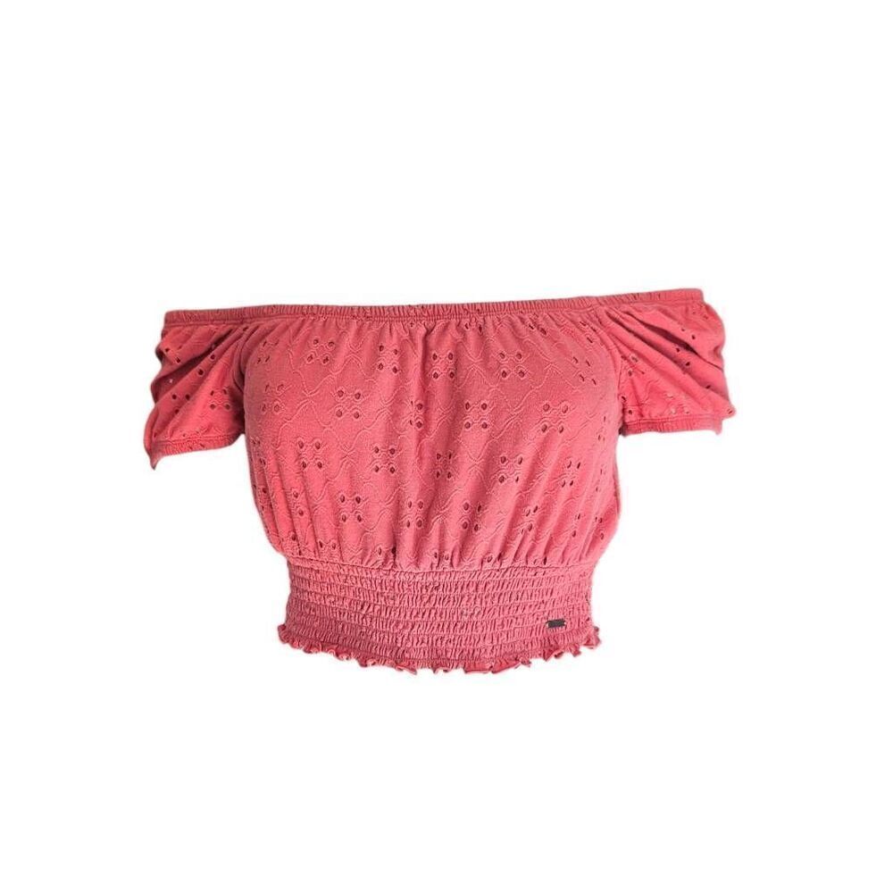 hollister off-the-shoulder milkmaid top